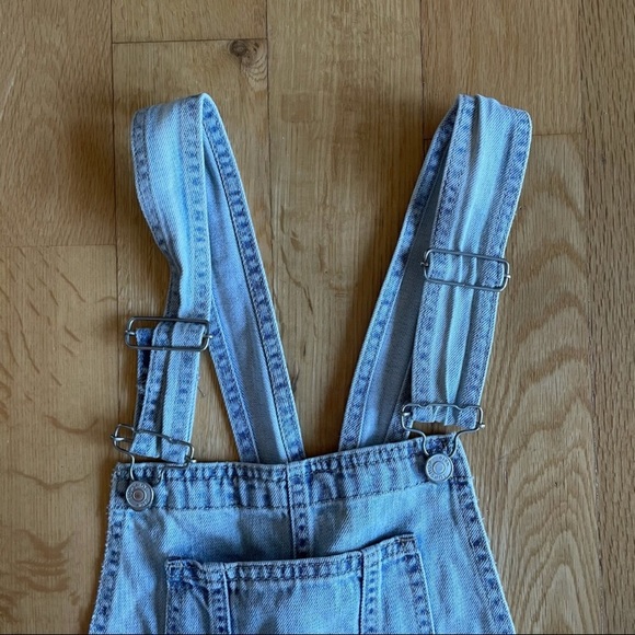 Topshop Moto light blue overall shorts size 6 - Picture 6 of 11